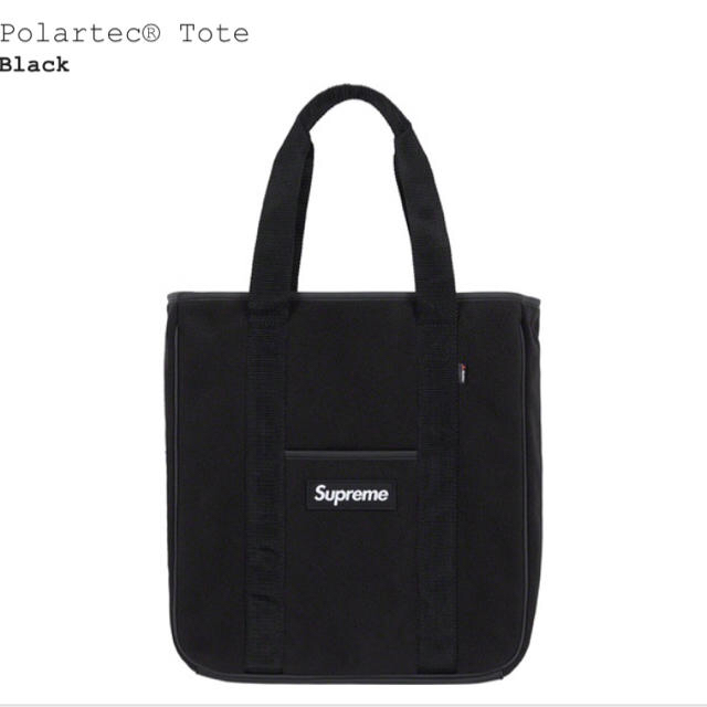 黒 Polartec Tote supreme 18aw シュプリーム