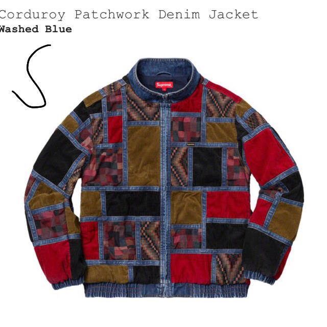 supreme Corduroy Patchwork Jacket sGジャン/デニムジャケット