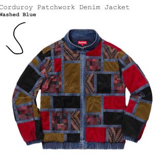 シュプリーム(Supreme)のsupreme Corduroy Patchwork Jacket s(Gジャン/デニムジャケット)