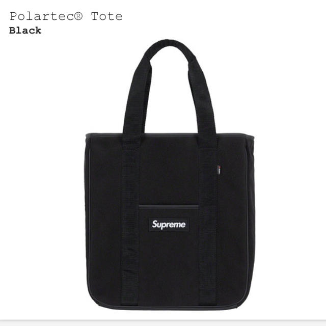 supreme polartec tote bag black トート ブラック