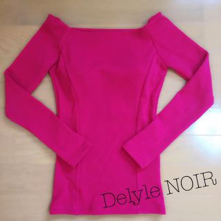 デイライルノアール(Delyle NOIR)のパット付きオフショルTOPS♡(カットソー(長袖/七分))