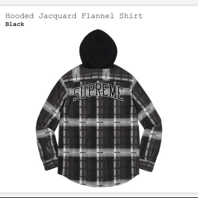 トップスHooded Jacquard Flannel Shirt