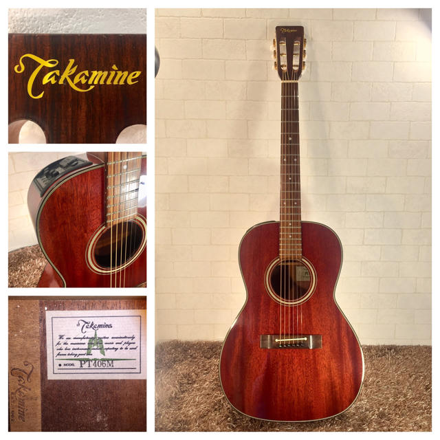 744.Takamine PT406M❗️低弦高調整済み❗️エレアコ‼️