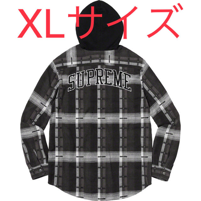 【残りわずか】 Supreme - Supreme Hooded Jacquard Flannel Shirt シャツ