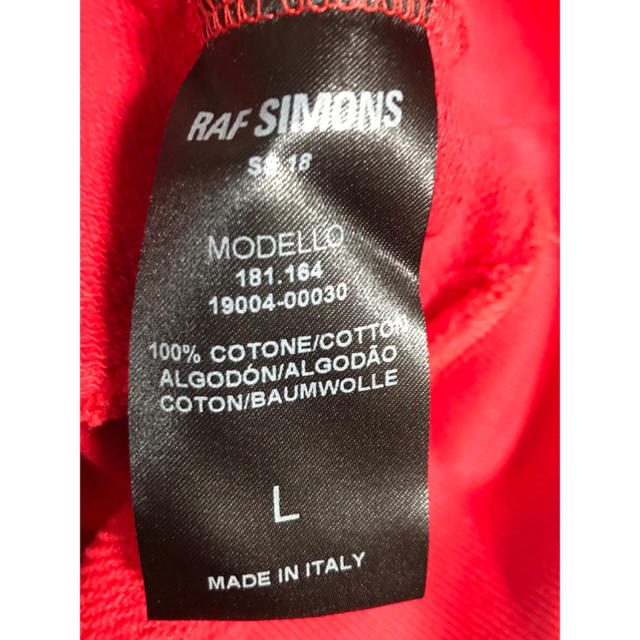 RAF SIMONS(ラフシモンズ)のvs様専用rafsimonsフーディ2018ss メンズのトップス(パーカー)の商品写真