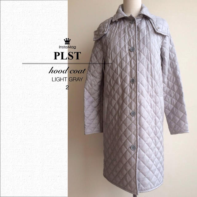 PLST フード付キルティングコート♡