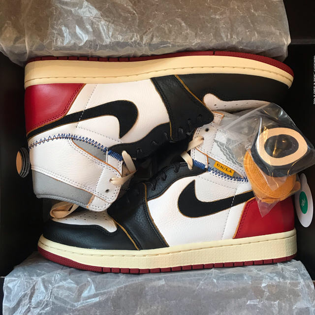 激安本物 NIKE 1ユニオンジョーダン1 JORDAN AIR UNION - スニーカー