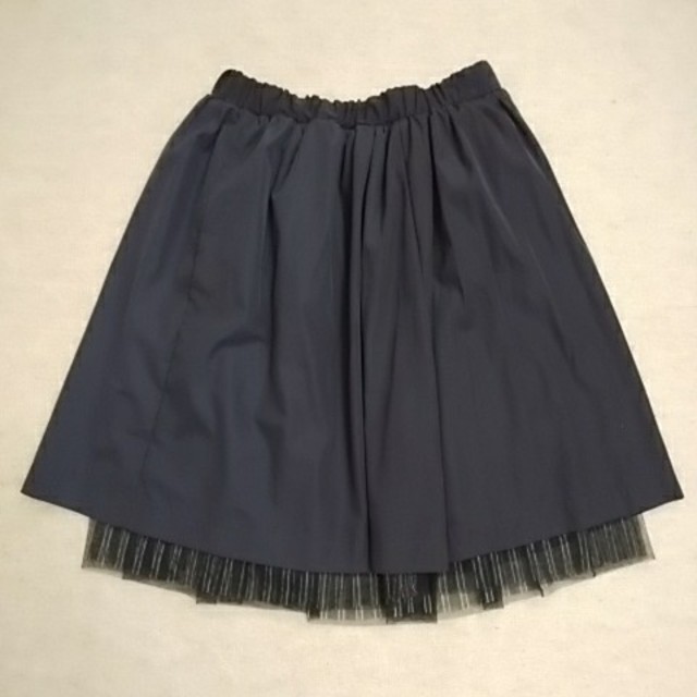 Andemiu(アンデミュウ)のandemiuリバーシブルチュールスカート レディースのスカート(ひざ丈スカート)の商品写真