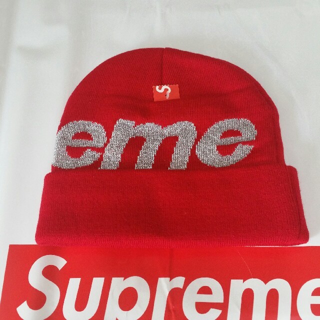 Supreme(シュプリーム)のsupreme big logo beanie ビーニー ニット帽 メンズの帽子(ニット帽/ビーニー)の商品写真