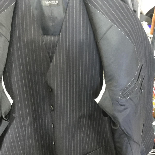 C9871◾️新品 最高峰 ランバンコレクション ストライプ ダブルスーツ