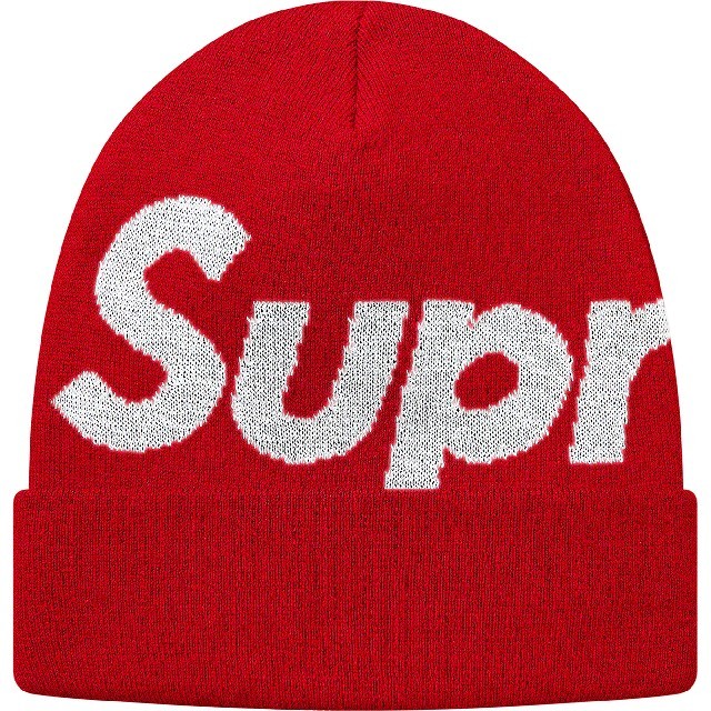 Supreme Big Logo Beanie ビッグロゴ ビーニー RED - ニット帽/ビーニー