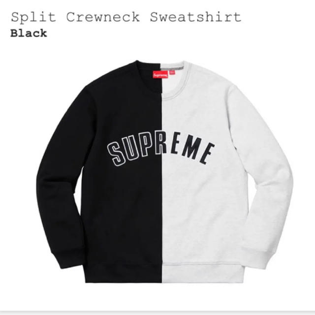 激レア！ supreme split crewneck sweatshirt