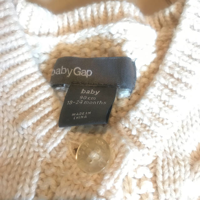 babyGAP(ベビーギャップ)のベビーギャップ ニットカーディガン 美品 キッズ/ベビー/マタニティのキッズ服女の子用(90cm~)(カーディガン)の商品写真