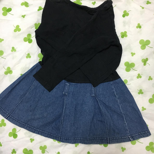 プルメリア 様 110サイズ☆ワンピース☆長袖 キッズ/ベビー/マタニティのキッズ服女の子用(90cm~)(ワンピース)の商品写真