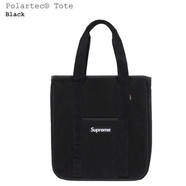 トートバッグsupreme polartec tote bag black ブラック 黒