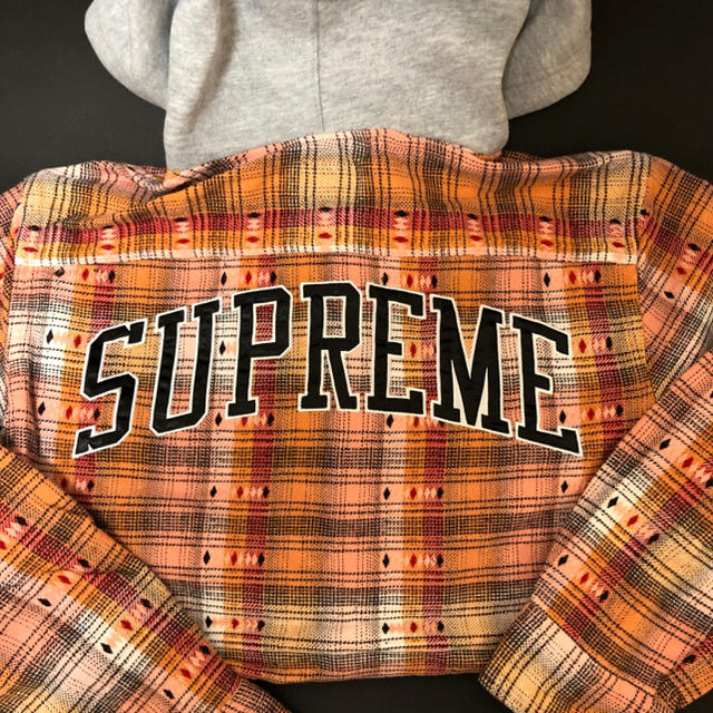 Supreme Hooded Jacquard Flannel Shirt 2