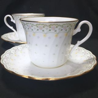 ノリタケ(Noritake)のノリタケ/フラワー ペアカップ(グラス/カップ)