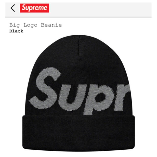 Supreme(シュプリーム)のBig Logo Beanie メンズの帽子(ニット帽/ビーニー)の商品写真