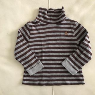 ベビーギャップ(babyGAP)の95 ギャップ タートルネック ロンT ボーダー トップス(Tシャツ/カットソー)