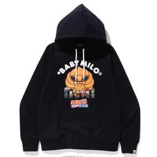 アベイシングエイプ(A BATHING APE)のNARUTO BAPE コラボ パーカー ブラック XL(パーカー)