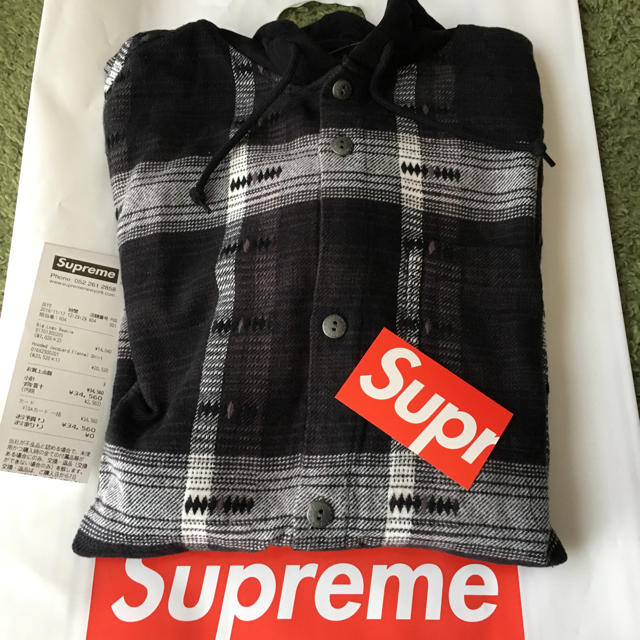 Supreme Hooded Jacquard Flannel Shirt