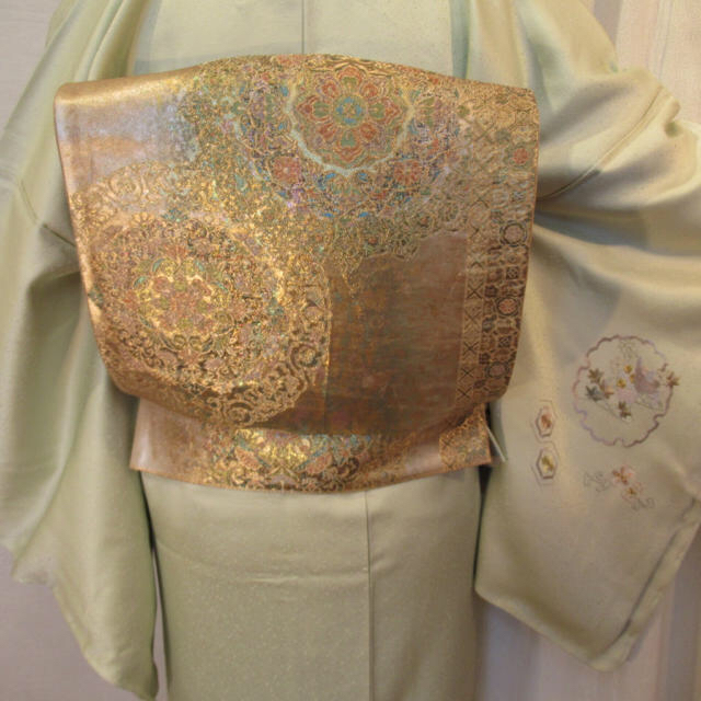 アンジェママ様1241高身長 スワトウ刺繍訪問着 単品 レディースの水着/浴衣(着物)の商品写真