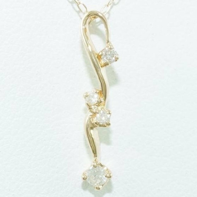 未使用/k18/0.18ct/ダイヤモンドネックレス