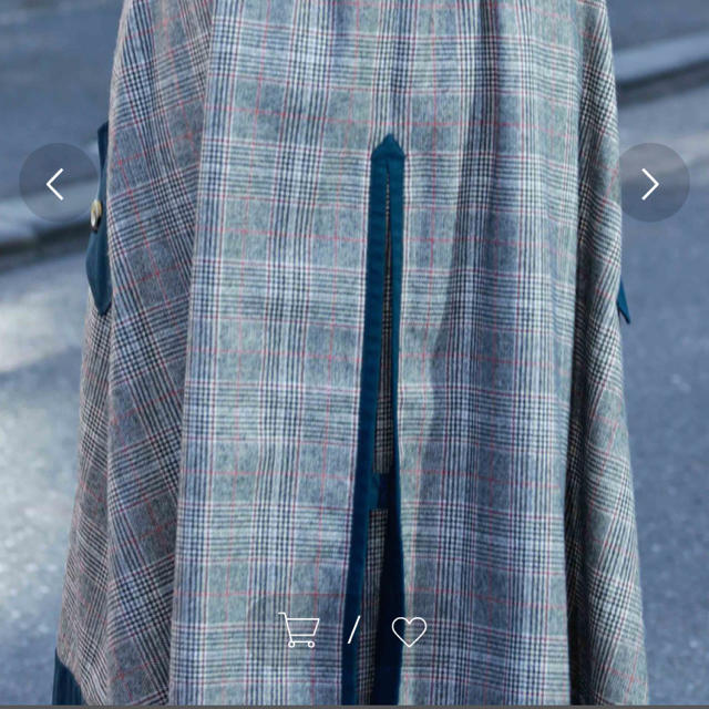 Ameri VINTAGE(アメリヴィンテージ)の新品タグ付き アメリチェックトレンチスカート レディースのスカート(ロングスカート)の商品写真