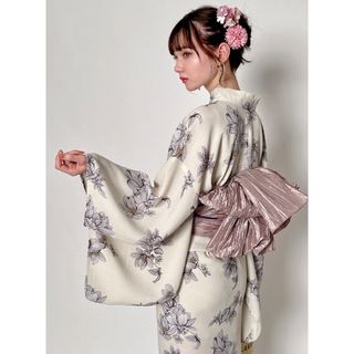 グレイル(GRL)の値下げ♡GRL レース浴衣 帯 2点セット 花柄 新作 人気 夏 花火 SALE(浴衣)