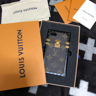 ルイヴィトン(LOUIS VUITTON)のLOUIS  VUITTON アイトランク iphone7 .8 ケース 正規品(iPhoneケース)