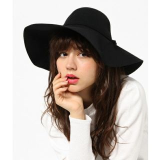 ジルバイジルスチュアート(JILL by JILLSTUART)の【完売品】JILL by JILLSTUART リボンフェルトハット ブラック(ハット)