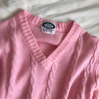 ロキエ(Lochie)のナナカマド様 vintage 90s LACOSTE pinkニット セーター(ニット/セーター)