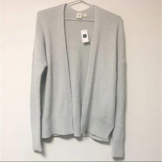 ギャップ(GAP)の※値下げ!!新品♡GAP おしゃれなライトグレーニットカーディガン(カーディガン)