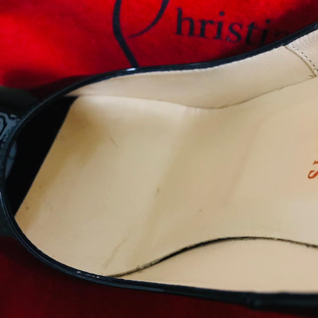 Christian Louboutin(クリスチャンルブタン)のChristian Louboutin オープントゥパンプス BLACK レディースの靴/シューズ(ハイヒール/パンプス)の商品写真