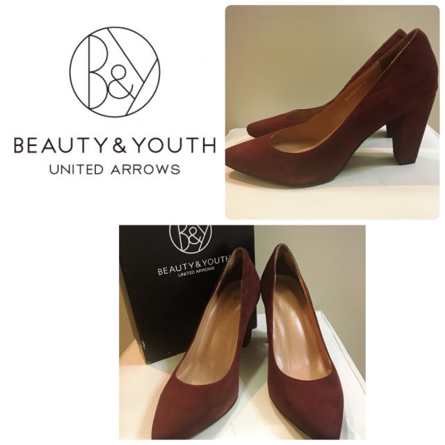 BEAUTY&YOUTH UNITED ARROWS(ビューティアンドユースユナイテッドアローズ)のユナイテッドアローズ♡ディープレッド スエード パンプス♡ レディースの靴/シューズ(ハイヒール/パンプス)の商品写真