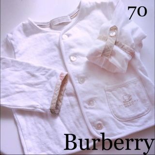 バーバリー(BURBERRY)のバーバリー カーディガン  チェック 2way セリーヌ グッチ ラルフローレン(カーディガン/ボレロ)