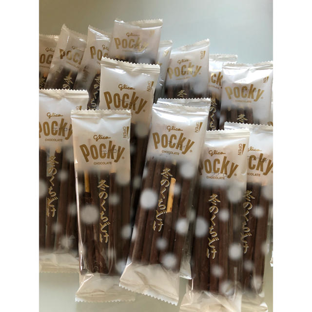 グリコ(グリコ)の冬のくちどけポッキー♡18袋 食品/飲料/酒の食品(菓子/デザート)の商品写真