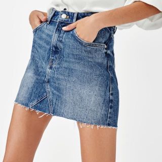 ザラ(ZARA)の新品未使用 ZARA デニムスカート(ミニスカート)