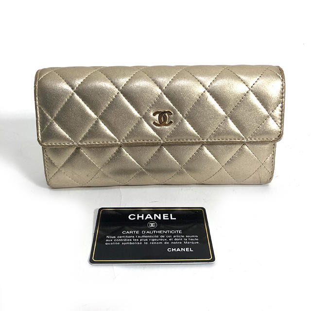 CHANEL(シャネル)のシャネル  長財布 マトラッセ  ゴールド ココマーク   レディースのファッション小物(財布)の商品写真