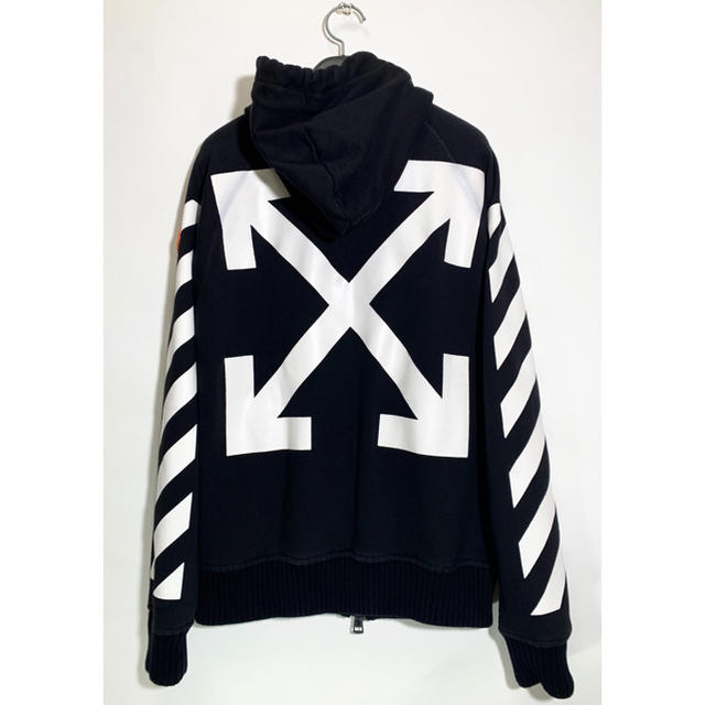 高速配送 OFF-WHITE - 限定コラボジップロゴパーカーS モンクレール