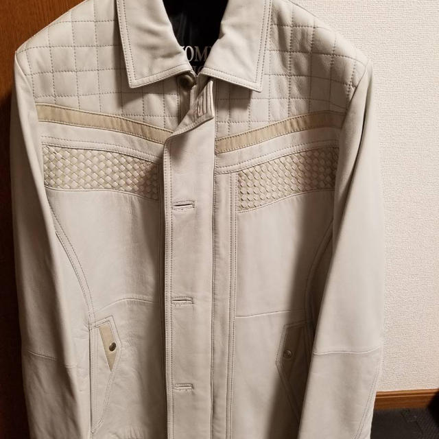 barassi バラシ 白レザージャケット 【超大幅値下げ品!】 大人気