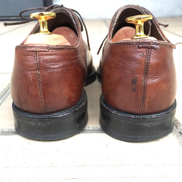 BURBERRY(バーバリー)のバーバリー メンズ 革靴 茶 24.5 ストレートチップ ビブラムソール メンズの靴/シューズ(ドレス/ビジネス)の商品写真