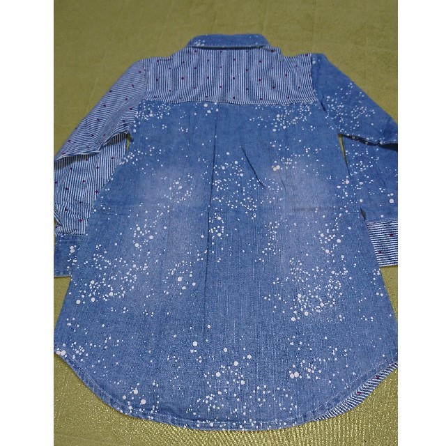 MARKEY'S(マーキーズ)のデニムシャツワンピース キッズ/ベビー/マタニティのキッズ服女の子用(90cm~)(ワンピース)の商品写真