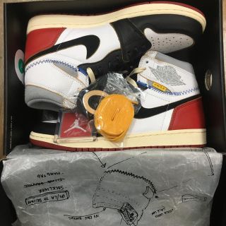 ナイキ(NIKE)の27.5 UNION x NIKE AIR JORDAN1 ブラック 国内正規(スニーカー)