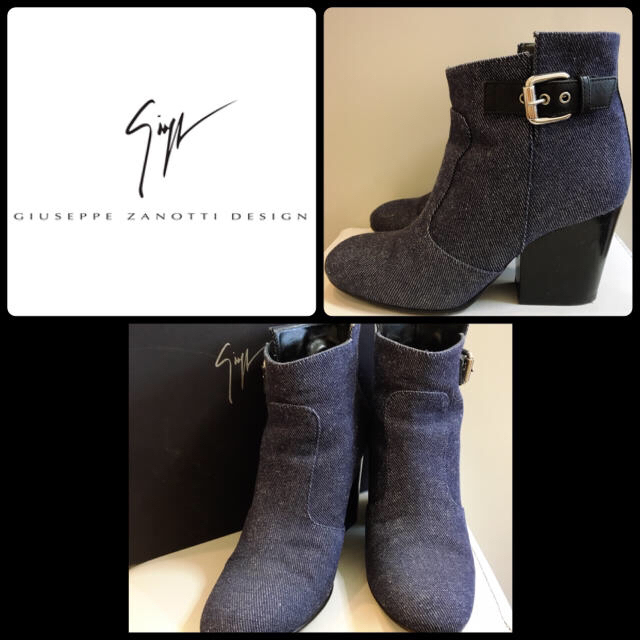 GIUZEPPE ZANOTTI(ジュゼッペザノッティ)の定価7.3万♡ジュゼッペザノッティ♡デニムショートブーツ♡ レディースの靴/シューズ(ブーツ)の商品写真