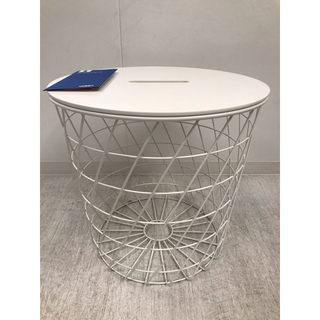 イケア(IKEA)のKVISTBRO クヴィストブロー 収納テーブル, ホワイト, 44 cm(その他)