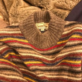 ロキエ(Lochie)のvintage  colorful boarder knit(ニット/セーター)