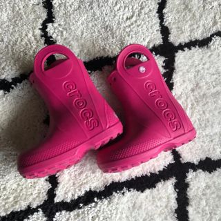 クロックス(crocs)のクロックス  レインブーツ 美品(長靴/レインシューズ)