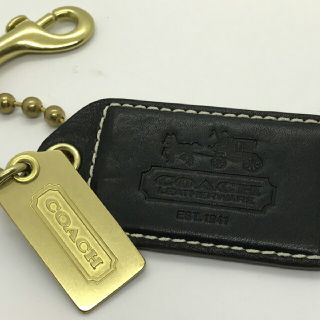 コーチ(COACH)の★本物コーチ★ COACH ★ 【 レザー チャーム】 ★男女兼用★小物 ★(キーホルダー)