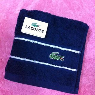 ラコステ(LACOSTE)のラコステ☆タオルハンカチ(ハンカチ)